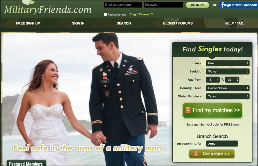 military dating sites in usa